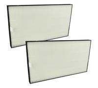 vhbw 2x HEPA Filter H13 compatible with Sharp KC-D40EUW, KC-F32, KC-D50EUW, KC-G40EUW, KC-G40EUH, KC-D40EUB Air Cleaner - Spare Air Filter