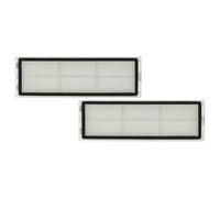 vhbw 2x HEPA Filter with Frame compatible with Dreame D9, F9 Robot Vacuum Cleaner - Air Filters, 15 x 5 x 1.4 cm