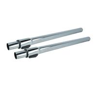 vhbw 2X Hose Compatible with Dirt Devil M2288-0, M2288-3, M2831-4, M2288, M2838 Vacuum Cleaner - 32 mm Connection, 58-96 cm Chrome-Plated