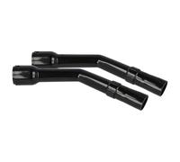 vhbw 2X Hose Handle Compatible with Hitachi CV-950BK, CV-96, CV-950Y, CV-99 Vacuum Cleaner - Curved Nozzle Part Wand, 32 mm Diameter, 33.5 cm Long