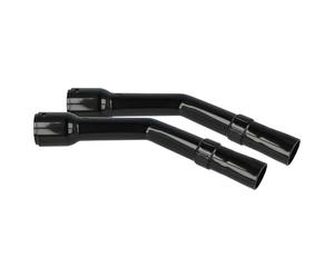vhbw 2X Hose Handle Compatible with Hitachi CV-T885 Vacuum Cleaner - Curved Nozzle Part Wand, 32 mm Diameter, 33.5 cm Long