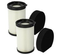 vhbw 2x Lamellar Filter compatible with Balter Vento H1, Vento H2 Handheld Vacuum Cleaner, Electric Sweeper - Incl. Sponge Filter