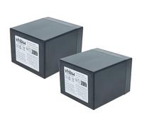 vhbw 2x Leisure Vehicle Battery compatible with LD Systems Road Buddy 10 Caravan Boat Camping Motorhome (6 Ah, 12 V, AGM), 10.8 x 9.1 x 7.2 cm