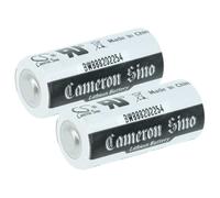 vhbw 2x Lithium ER14335 Round Cell Batteries - Primary Batteries (1650 mAh, 3.6 V, Li-SOCl2)