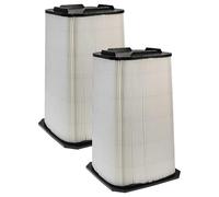 vhbw 2x Micro-Filter compatible with Dustcontrol DC AirCube 2000 Air Cleaner - Air Filter Black White