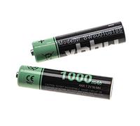 vhbw 2x Ni-MH 1000mAh (1.2V) rechargeable batteries for Siemens Gigaset E310, E310A, E310H, E360 replaces AAA, micro, R3, HR03.
