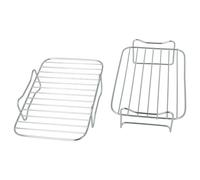 vhbw 2X Oven Grid Compatible with Cecotec 9 l Air Fryer - Baking Rack 20 x 13.5 x 8 cm