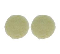 vhbw 2x Polishing Pad compatible with Makita BO5031, BO5041 Eccentric & Orbital Sanders - 12.5 cm working diameter, 16 g, beige