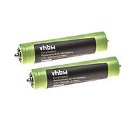 vhbw 2x Replacement Battery compatible with Braun 3010, 3040s, 3050cc, 3080s, 3040, 3020, 3030 Electric Razor Hair Clippers (600mAh, 1.2 V, NiMH)