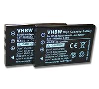 vhbw 2x Replacement Battery compatible with Fuji/Fujifilm FinePix 50i, 601, F401, F401 zoom, F410, F601, F601Z Camera DSLR (1000mAh, 3.6V, Li-Ion)