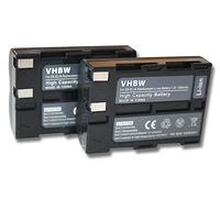 vhbw 2x Replacement Battery compatible with Nikon D50, D70, D70s, D100, D100 SLR Camera DSLR (1000mAh, 7.2V, Li-ion)