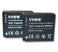 vhbw 2x Replacement Battery compatible with Panasonic Lumix DMC-GF3X Camera DSLR (750mAh, 7.2V, Li-Ion)