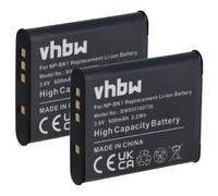 vhbw 2x Replacement Battery compatible with Sony Cybershot DSC-S750, DSC-S780, DSC-S950, DSC-W180 Camera DSLR (600mAh, 3.6V, Li-Ion)