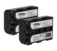 vhbw 2x Replacement Battery compatible with Sony DCR-PC Serie DCR-PC101, DCR-PC103, DCR-PC105 Videocamera (1400mAh, 7.4V, Li-Ion)