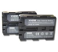 vhbw 2x Replacement Battery compatible with Trotec IC100, IC120, IC60, IC80 Videocamera (1400mAh, 7.4V, Li-Ion)