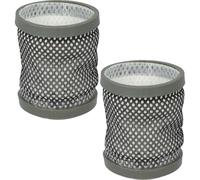 vhbw 2x Replacement Filter compatible with Hoover H-Free 100 Vacuum Cleaner - Exhaust Filter Black Grey White