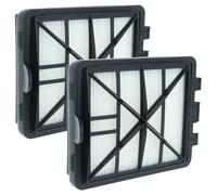 vhbw 2x Replacement Filter compatible with Kärcher VC 6200, VC 6100, VC 6150, VC 6, VC 6250 PET Vacuum Cleaner - Exhaust Filter (EPA) Black White
