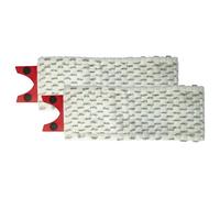 vhbw 2x Replacement Mop Heads compatible with Vileda 1-2 Spray Mop - Microfibre Attachment Grey White