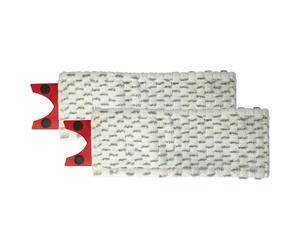 vhbw 2x Replacement Mop Heads compatible with Vileda 1-2 Spray Mop - Microfibre Attachment Grey White