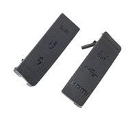 vhbw 2x Replacement Terminal Covers compatible with Canon EOS 5D Mark II Camera Contacts - 2-Part Interface Protector Set, Rubber, Black