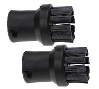 vhbw 2X Round Brush Compatible with Kärcher SC 1 Deluxe, SC 1 EasyFix, SC 1 EasyFix Premium Steam Cleaner - Steam Brush
