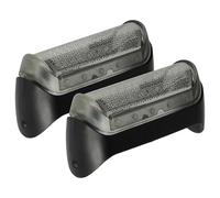 vhbw 2x Shaver Foil compatible with Braun Z30, Z40, Z2000, Z70, Z5, Z4 Electric Shaver + Frame, Black/Silver