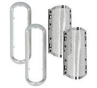 vhbw 2x Shaver Foil Replacement for Braun 5S for Electric Shaver + Frame, Silver