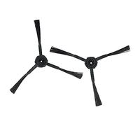 vhbw 2x Side Brush compatible with Medion MD18500, MD18501 Robot Vacuum Cleaner - Brush Set, black