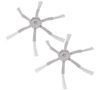 vhbw 2x Side Brush compatible with Roborock S5 Max, E4, Q7, S4, S5, S50, S51, S55, S6, S6 MaxV Robot Vacuum Cleaner - Brush Set, white