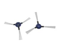 vhbw 2x Side Brush compatible with Rowenta Smart Force Extreme RR7126, RR7145, RR7145WH Robot Vacuum Cleaner - Brush Set, black/white/blue