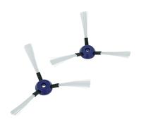 vhbw 2x Side Brush compatible with Rowenta Smart Force Extreme RR7126, RR7145, RR7145WH Robot Vacuum Cleaner - Brush Set, black/white/blue