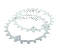 vhbw 2X Spikes Compatible with Husqvarna Automower 320, 435X, 420, 430X, 440 Robot Mower - Stainless Steel, 24 Teeth, incl. Screws