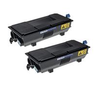 vhbw 2x Toner Replacement for Kyocera TK-3160 for Printer - Compatible Toner Cartridge + Waste Toner ContainerBlack
