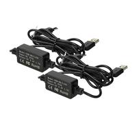 vhbw 2x USB Charger compatible with Sony handheld camcorder DCR-TRV2100E, DCR-TRV210, DCR-TRV22E, DCR-TRV22, DCR-TRV230 Camera DSLR