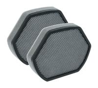 vhbw 2x Vacuum Cleaner Filter compatible with Siemens VSX22030/01 Vacuum Cleaner - Foam Filter Black Grey