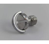 vhbw 3/8" Tripod Mount Screw for Camera, Single-Lens Reflex Camera, DSLR, With Neck Strap Loop, Metal Silver, 16 mm