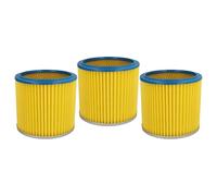 vhbw 3 x round filter/lamella filter suitable for vacuum cleaner Rowi 20 PX 1.1, FAM Aquavac, Nevac PT450, GO On NT 1300i, Tarrington House WVC3500