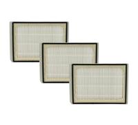 vhbw 3 x Vacuum Cleaner Filters Compatible with Bosch BSF 1201/03, BSD 3300/06, BSF1400/04 Vacuum Cleaner - HEPA Exhaust Filter Black Grey White