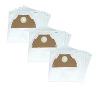 vhbw 30x Vacuum Cleaner Bag compatible with Tornado TO 1143 / TO1143, TO 1144 / TO1144 Vacuum Cleaner - Microfleece, 28 cm x 21.5 cm, White