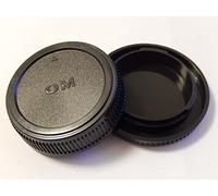 vhbw 35mm Lens Cap Set - Olympus OM Compatible - Black Plastic Protector