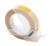 vhbw 3D Embossing Label Tape Compatible with Dymo Jet, Junior Embosser Home S0717900 Label Printer 3m x 9 mm, White on Yellow