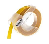 vhbw 3D Embossing Label Tape Compatible with Dymo Junior Embosser Home S0717900 Label Printer 3m x 9 mm, White on Bright Yellow