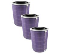 vhbw 3x Air Filter compatible with Proscenic A 9 Air Purifier - Combi Filter Pre Filter + HEPA(H13) + Activated Carbon + Silver Ion Filter