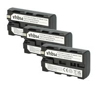 vhbw 3x Battery compatible with Atomos Ninja 10-bit DTE field recorder Videocamera (1800mAh, 7.2 V, Li-Ion)