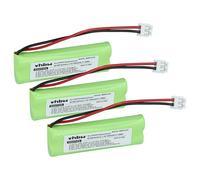 vhbw 3x Battery compatible with Binatone Fusion 2815, Fusion 2925, iDect M3i, iDect M5i, Zest Wireless Landline Phone (500 mAh, 2.4 V, NiMH) - Replacement for VTHC04RN00