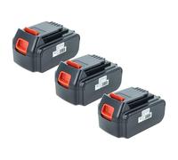 vhbw 3x Battery compatible with Black & Decker GWC1800L H1, HP186F4LBK H3, LCS1020, LCC220, HP188F4LBK H3 Power Tools (4000 mAh, Li-Ion, 20 V)