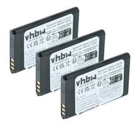vhbw 3x Battery compatible with BLU T372T, Diva, Diva Flex 2.4, Diva X, T350 Mobile Phone Smartphone (900 mAh, 3.7 V, Li-Ion)