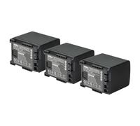 vhbw 3x Battery compatible with Canon Vixia HF200, HF M30, HF G30, HF G20, HF G10, HF21, HF11, HF20 Videocamera (1600 mAh, 7.2 V, Li-Ion)