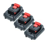 vhbw 3x Battery compatible with Dewalt DCK212S2, DCHJ071B, DCK211D2T-QW, DCHJ071, DCK211S2, DCK210S2 Power Tools (2000 mAh, Li-Ion, 12 V)