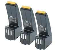 vhbw 3x Battery compatible with Festo Festool CCD12, C12GG, C12DUO, C12CE-NC-C45-Plus, CCD12ES-C, CCD12ES Power Tools (2100 mAh, NiMH, 12 V)